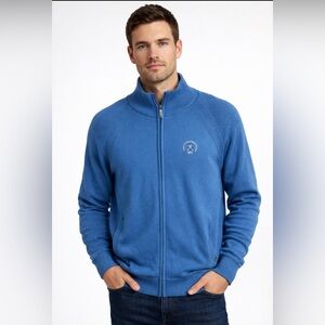 ProQuip Golf 100% Merino Wool Mens Water Repellent Full Zip Sweater